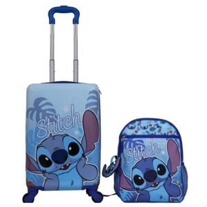 Kids Licensed Carry-on & Backpack Luggage Set, new, Stitch